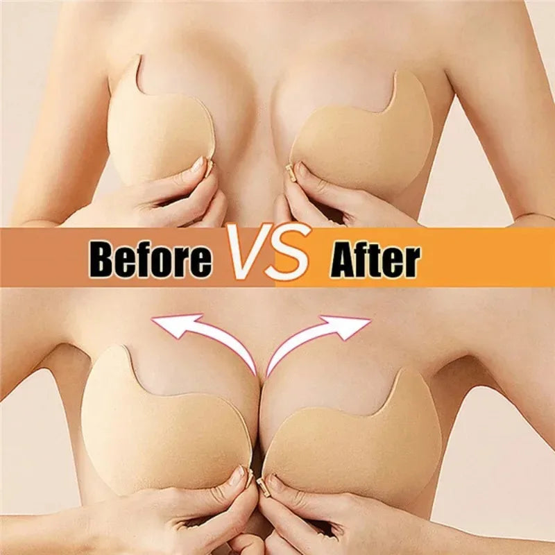 Silicone Self-Adhesive Backless Strapless Bra For Invisible Support