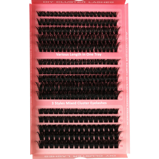 HBZGTLAD Professional Volume Eyelash Cluster Extensions Custom Style