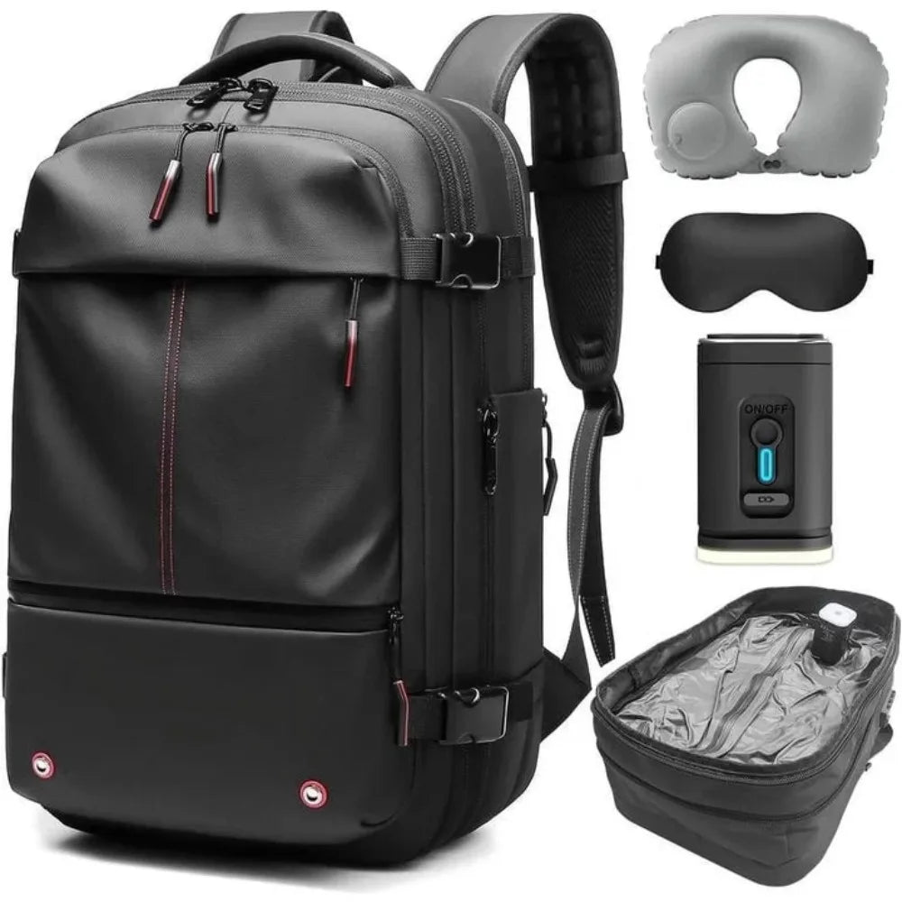Kabaqoo Expandable Vacuum Compression Travel Backpack With Electric Pump