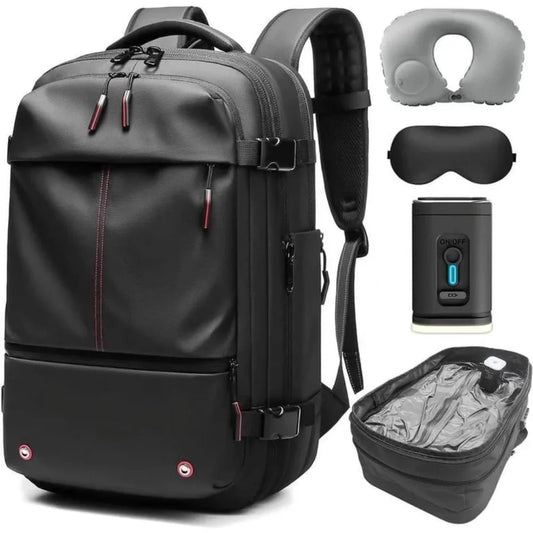 Kabaqoo Expandable Vacuum Compression Travel Backpack With Electric Pump