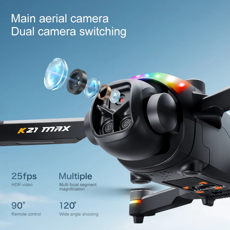 ZNLYRION Folding RC Drone With Dual Cameras And WiFi