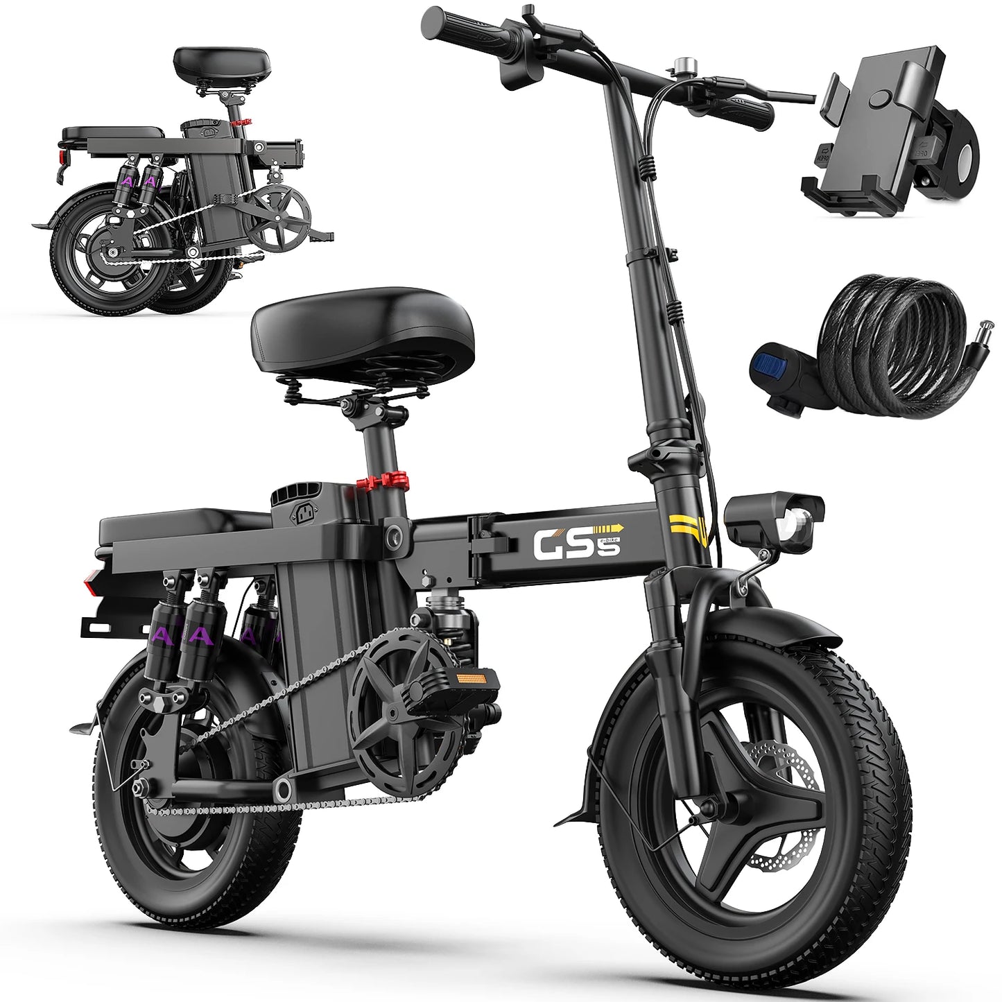 UPlee GS5 48V 15Ah Folding Electric Bike Battery Pack