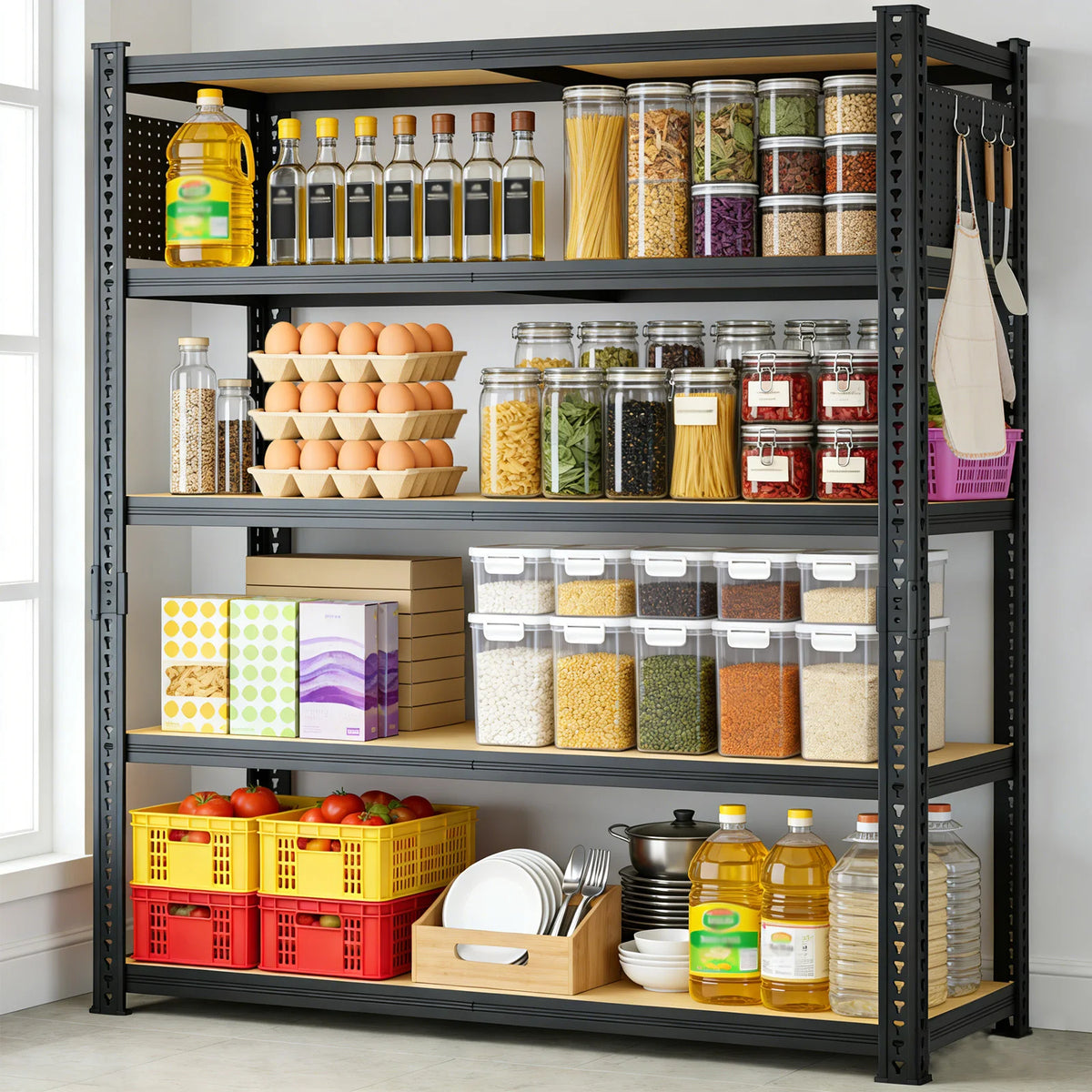 Sarenzoong Heavy Duty Adjustable Metal Storage Shelving Rack