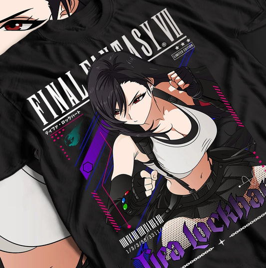Tifa Lockhart Final Fantasy VII Cotton Graphic T Shirt