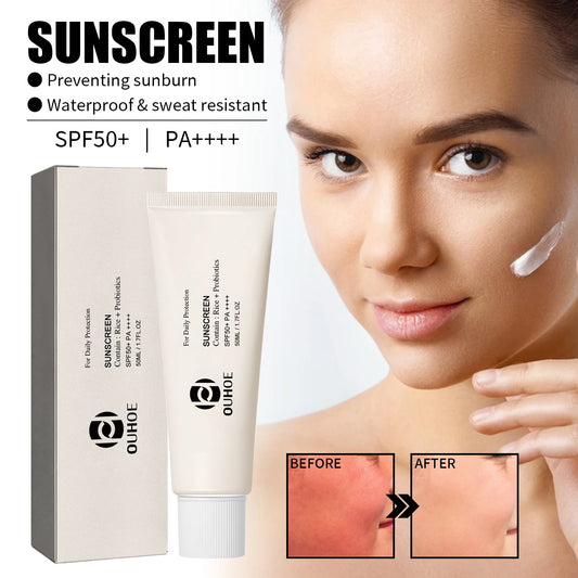 Ouhoe SPF 50 Face Sunscreen Probiotic Brightening Cream