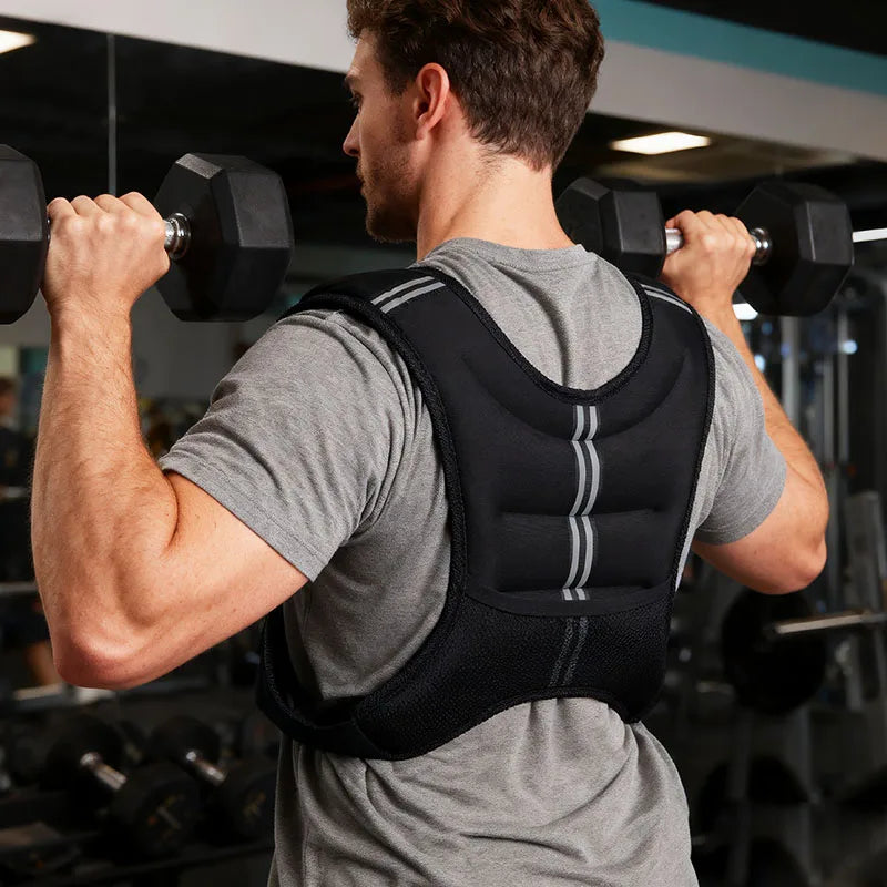 12lb Reflective Weight Vest For Workout And Running