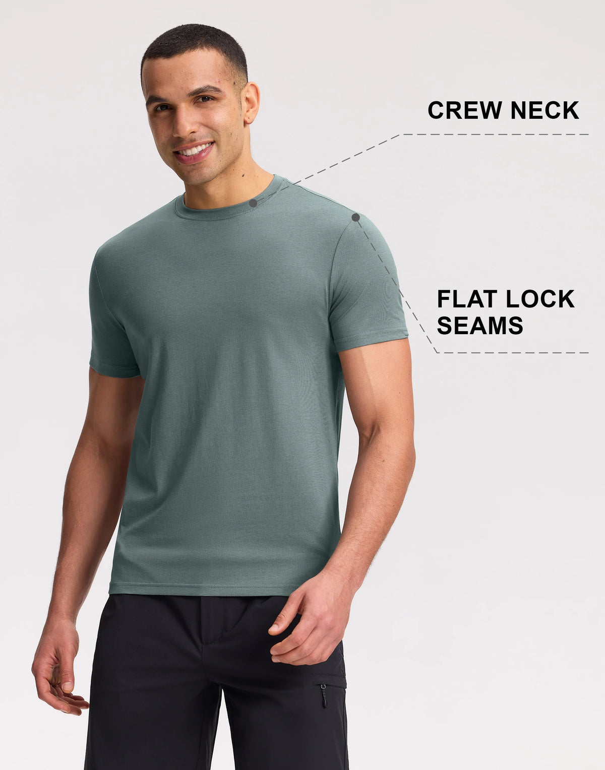 Pioneer Camp Men's Bamboo Viscose Soft Crew Neck T-Shirt