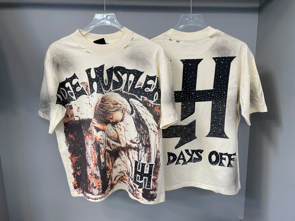 Premium Cotton Retro Loose Tee For Unisex Casual Wear