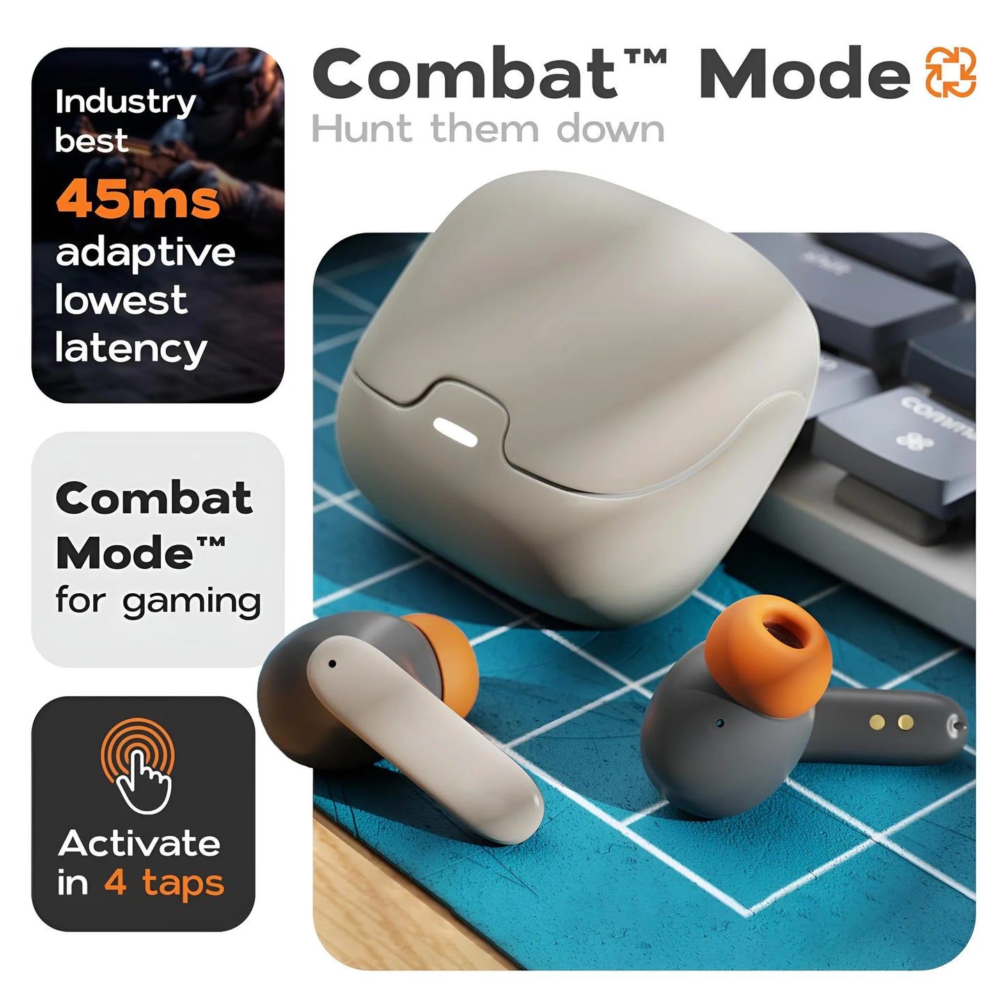 Firsting TWS Wireless Earbuds BT 5.4 Low Latency Game Headset