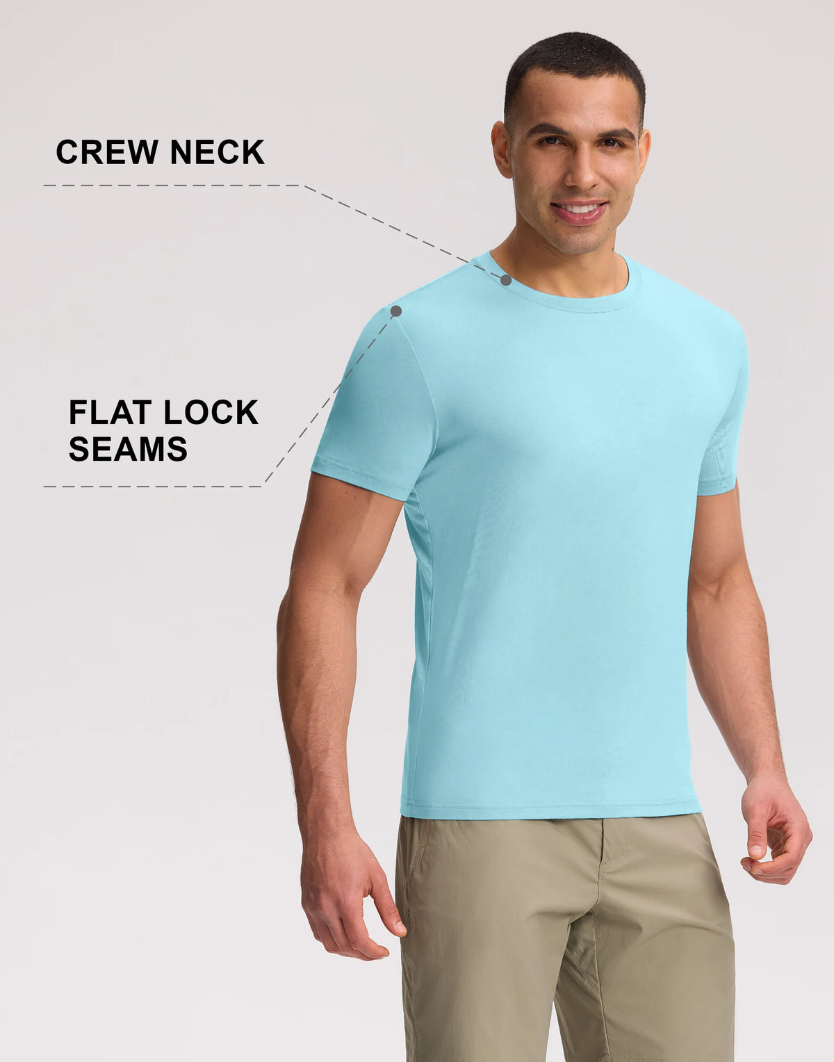 Pioneer Camp Men's Bamboo Viscose Soft Crew Neck T-Shirt