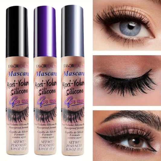 3 Pack Volumizing Mascara Set With Three Brush Heads Waterproof