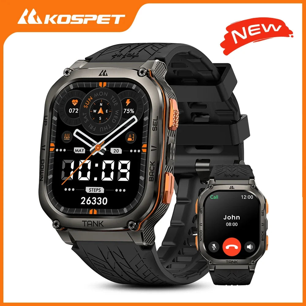 KOSPET Tank M3 Ultra GPS Smart Watch Steel 5ATM IP69K