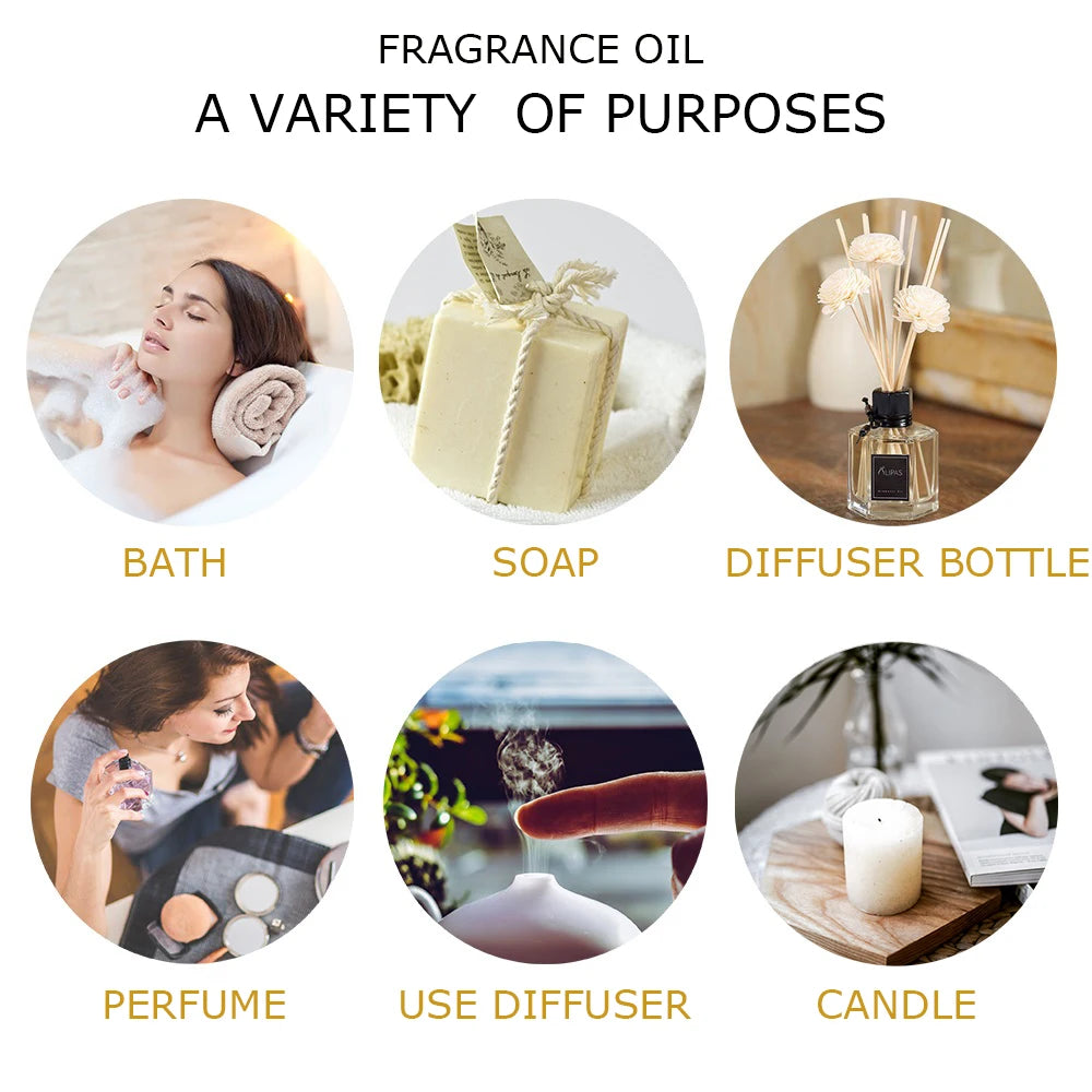 MAYJAM Pure Natural Essential Oils Diffuser Lavender Vanilla Set