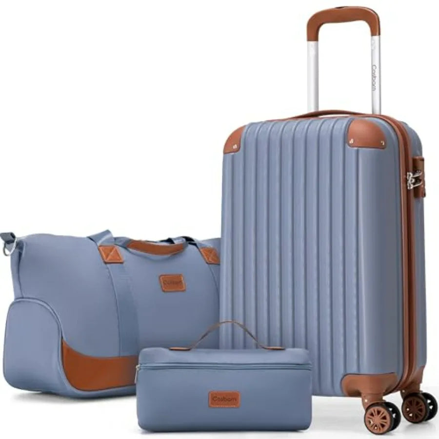 Carry On Luggage Set 3-Piece With Wheels And TSA Lock