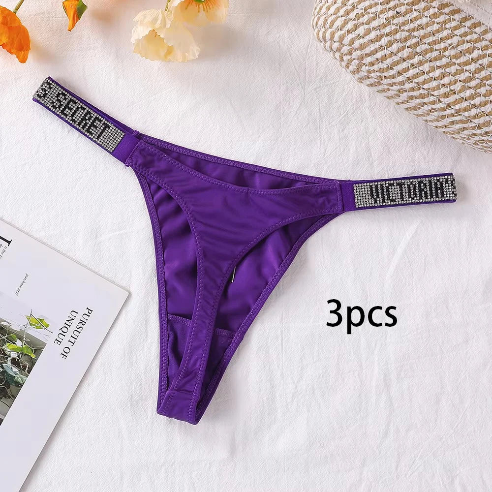 Victoria's Secret Lace Thongs Women Comfortable Breathable Panties