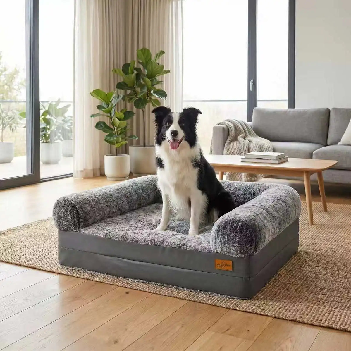 BINGOPAW Orthopedic Dog Bed Sofa With Washable Removable Cover