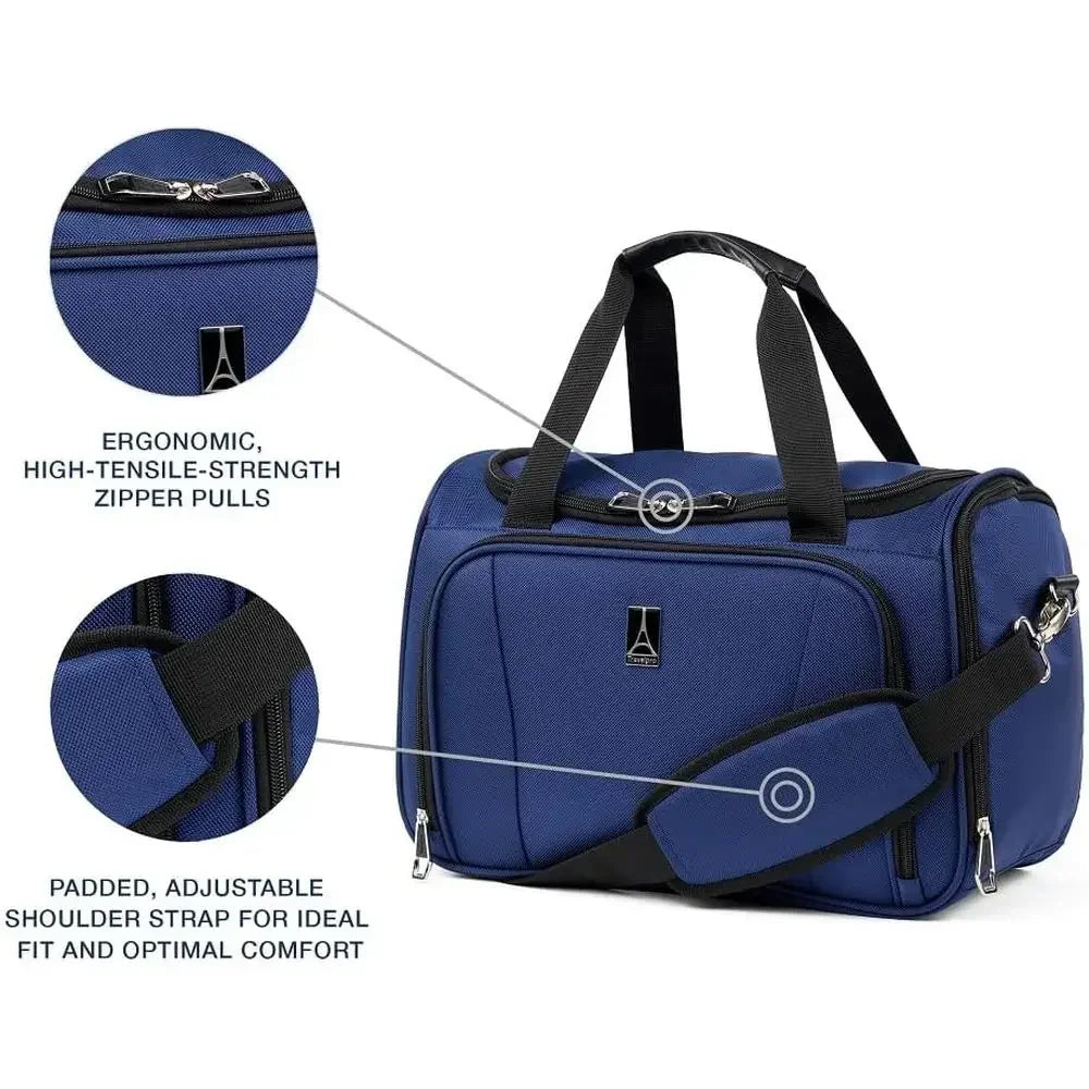 3-Piece Luggage Set With Underseat Tote And Expandable Spinner Wheels