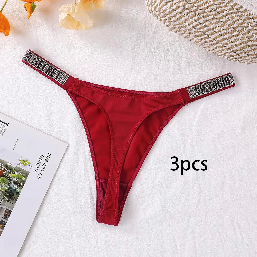 Victoria's Secret Lace Thongs Women Comfortable Breathable Panties
