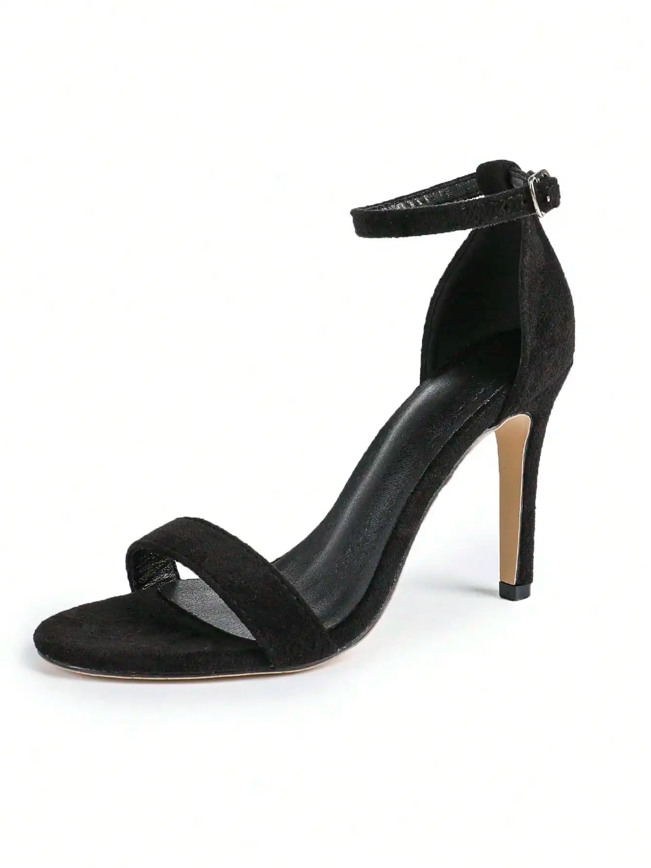 Sparkling Chunky Heel Ankle Strap Sandals For Women Evening Party
