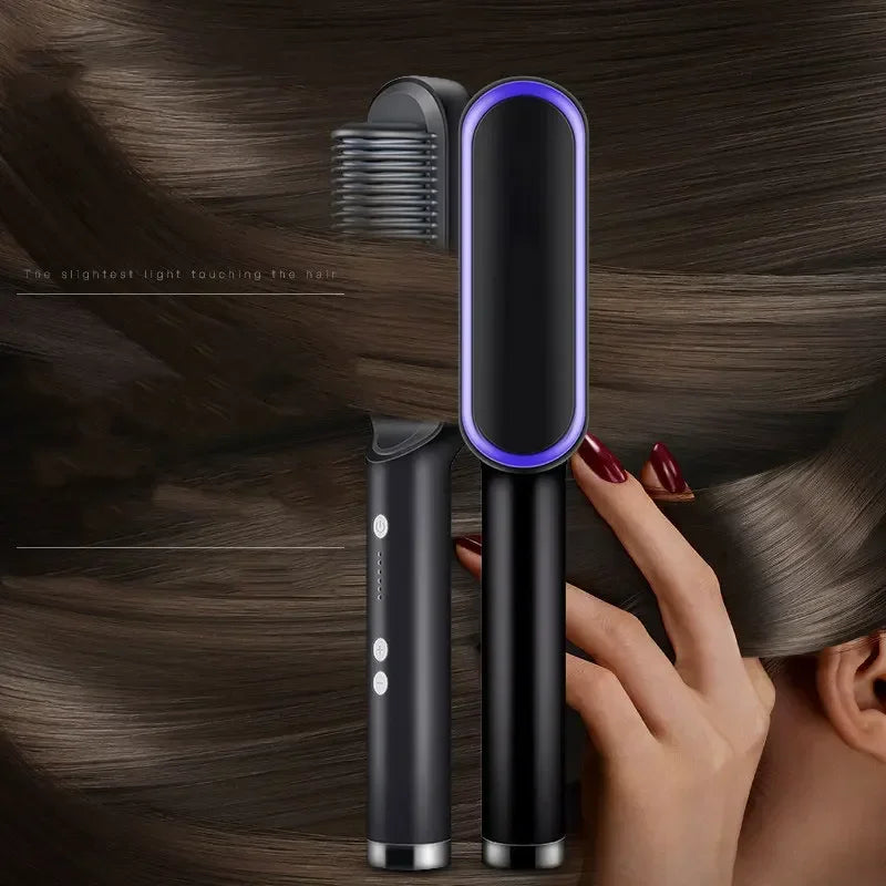 Thermostatic Hair Straightener Comb With 5 Temperature Settings