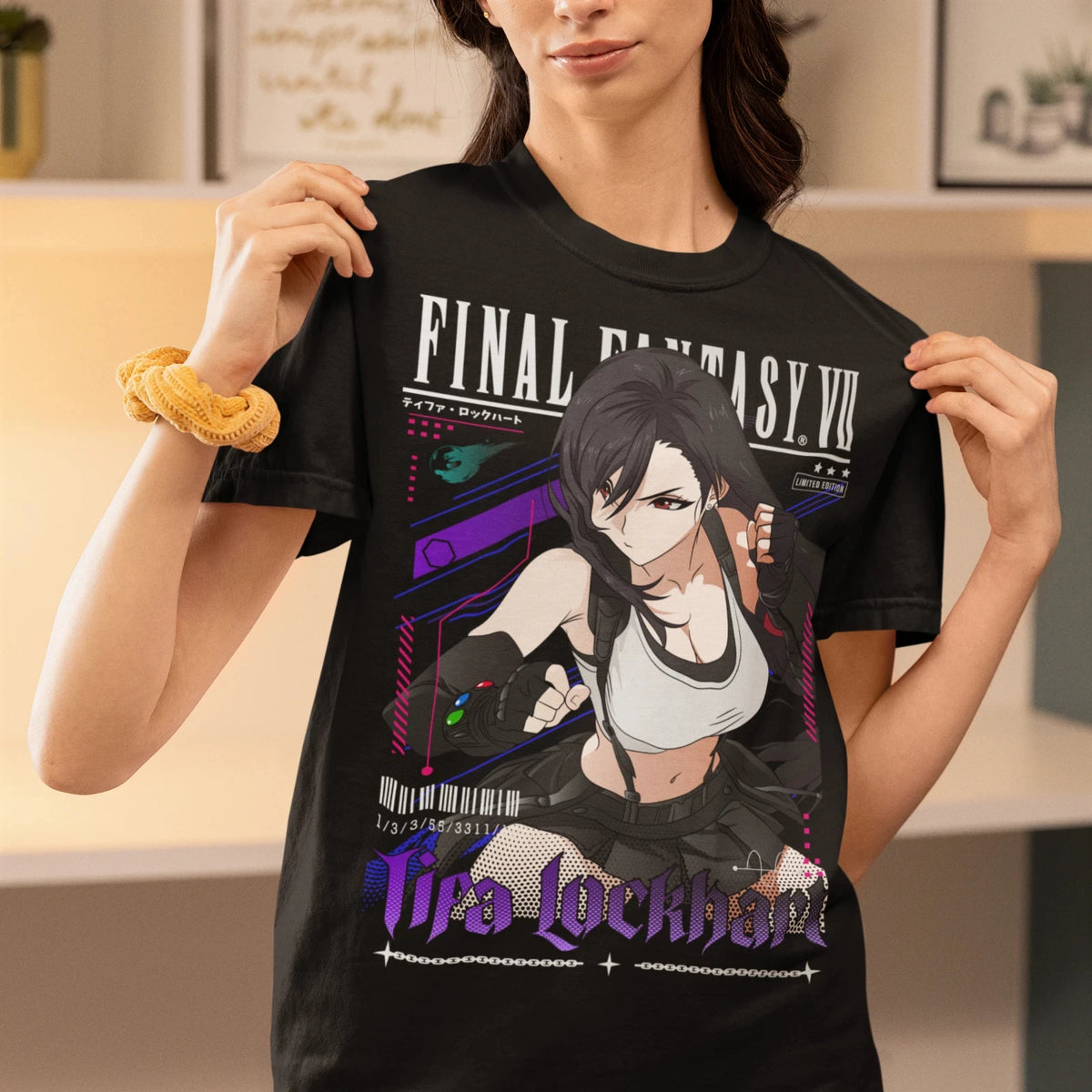 Tifa Lockhart Final Fantasy VII Cotton Graphic T Shirt