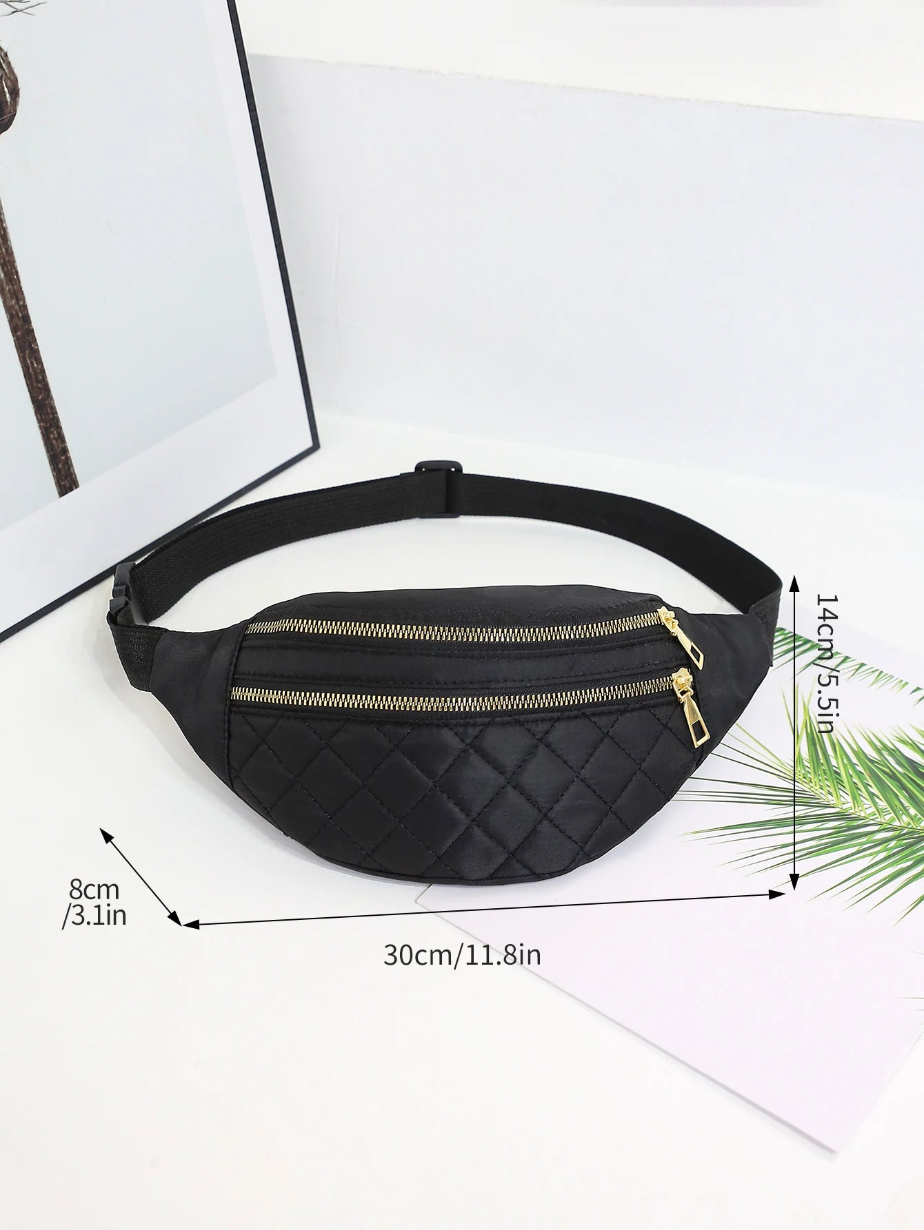 Nylon Waist Bag Fanny Pack For Women Belt Bag Crossbody