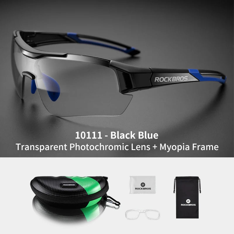 ROCKBROS Photochromic Cycling Glasses UV400 Protection Sunglasses