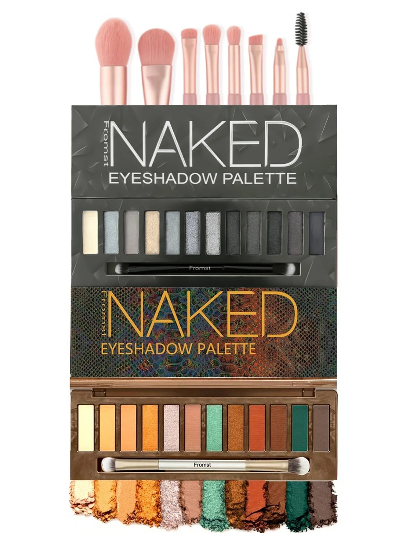 Fromst 12 Color Smoky And Warm Eyeshadow Palette Bundle