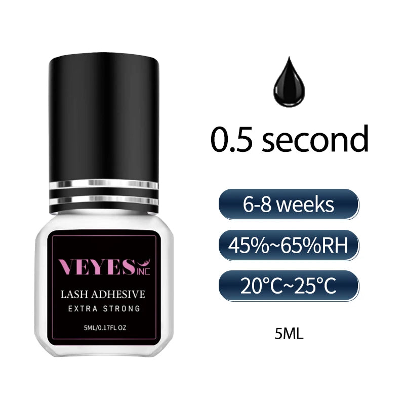 Veyes Inc Fast Drying Eyelash Extensions Adhesive Long Lasting Hold