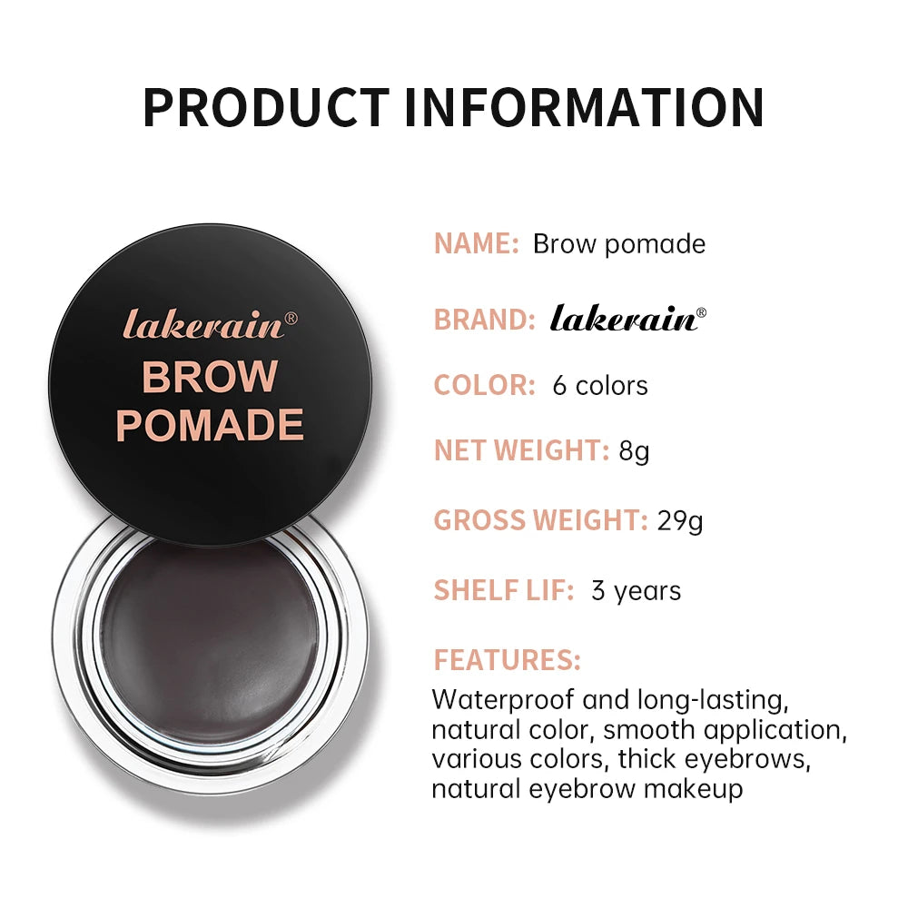 Ibcccndc Long Lasting Waterproof Eyebrow Pomade With Brush