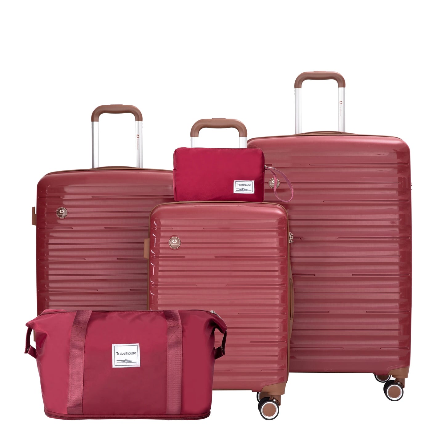 Travelhouse CN 5-Piece Luggage Set With Spinner Wheels TSA Lock