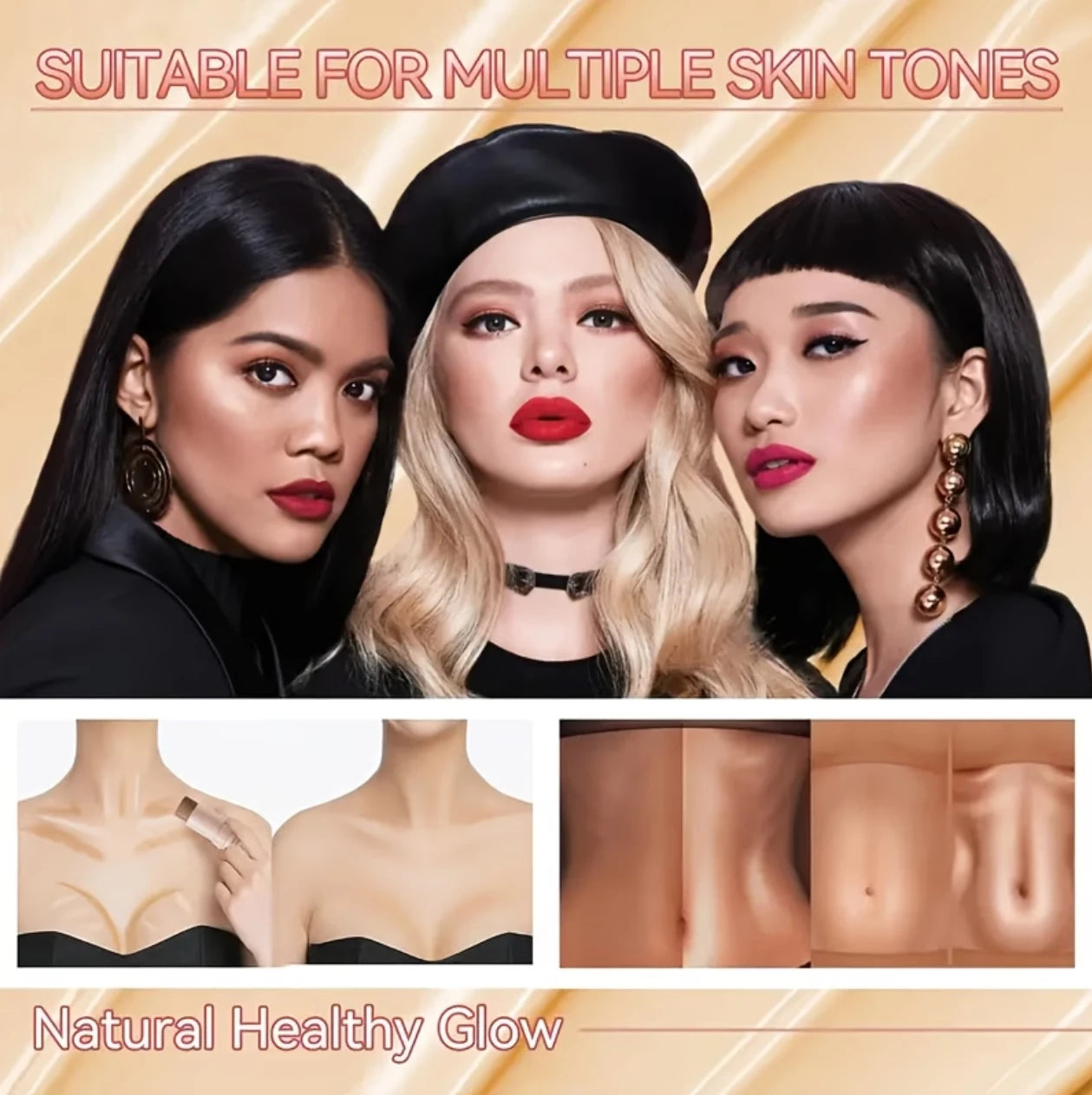 3 Piece Contour Stick Set With Blush Highlighter Bronzer Eyeliner