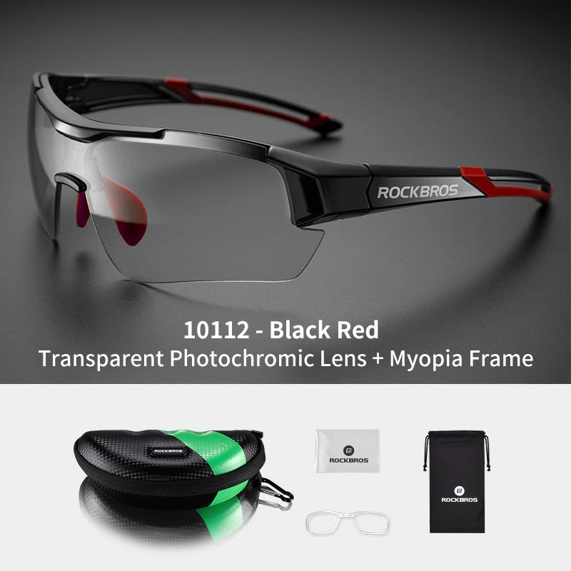 ROCKBROS Photochromic Cycling Glasses UV400 Protection Sunglasses