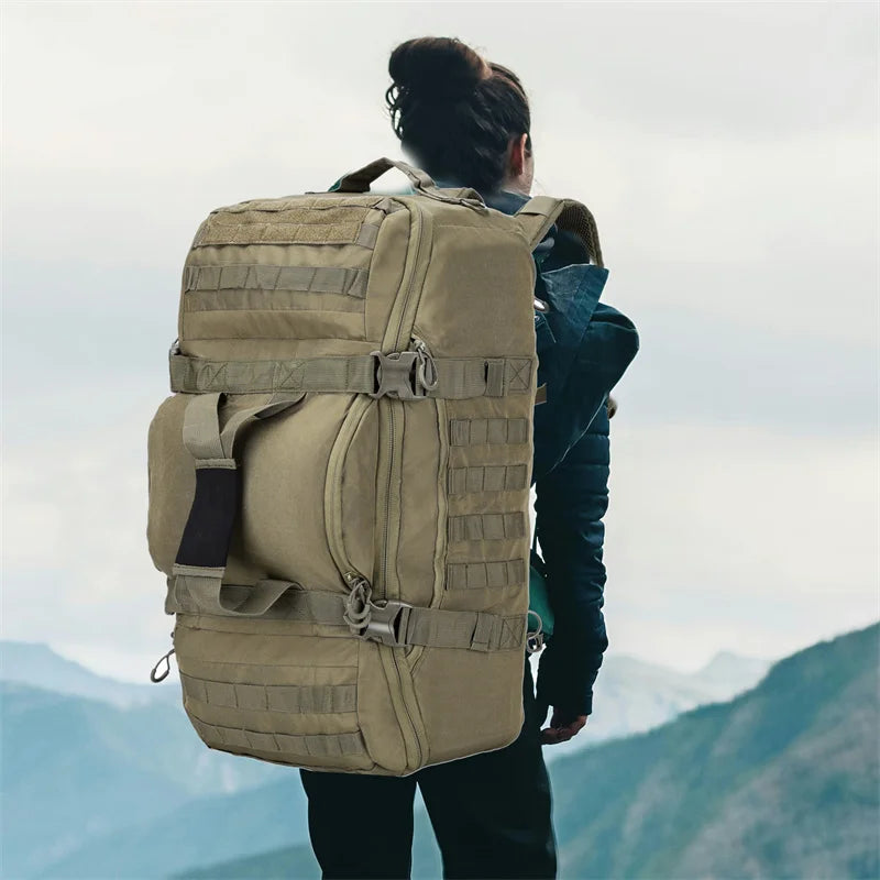 LQARMY Outdoor Tactical Backpack Molle Duffel Bag For Hiking