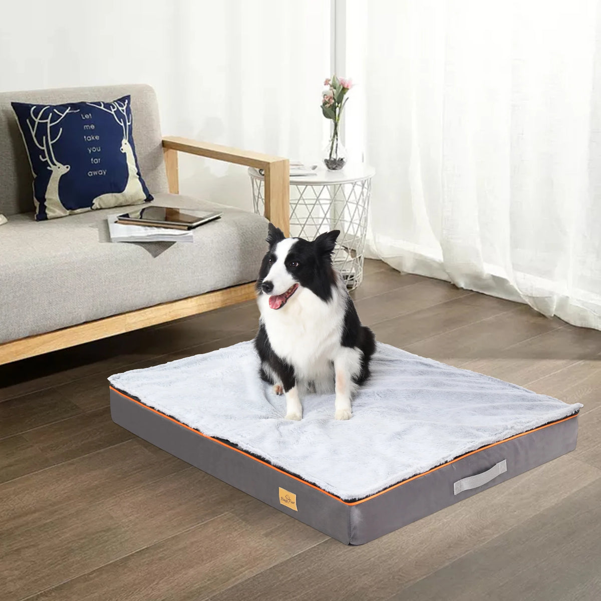 BINGOPAW Orthopedic Dog Bed With Washable Removable Waterproof Cover