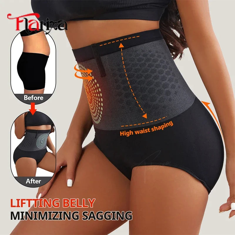 Flarixa Tummy Control High Waist Seamless Panties For Women