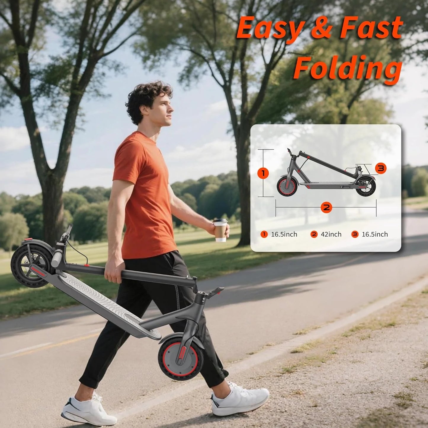 AOVOPRO ES80 350W Electric Scooter Smart App Control