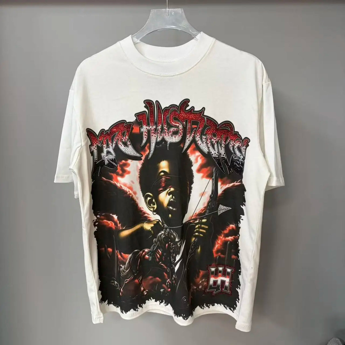 Premium Cotton Retro Loose Tee For Unisex Casual Wear