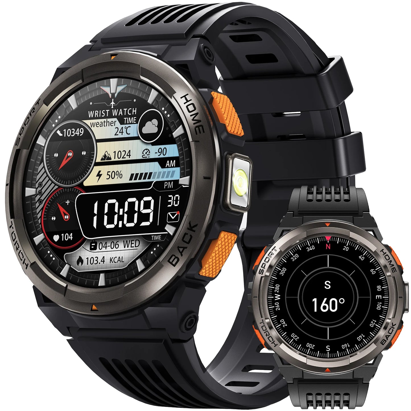 EIGIIS KE5 Smart Watch 3ATM Waterproof With Compass