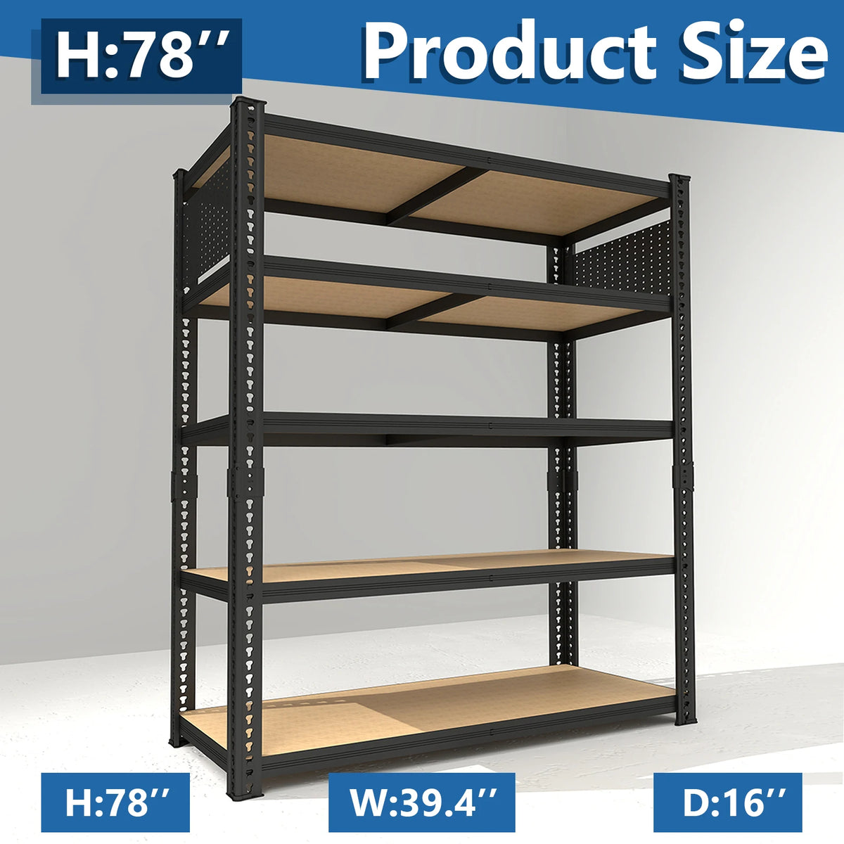 Sarenzoong Heavy Duty Adjustable Metal Storage Shelving Rack