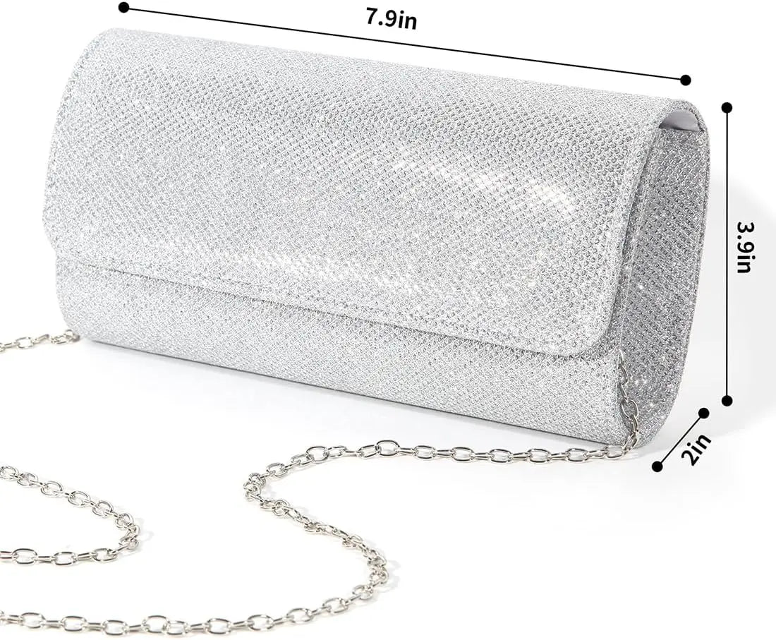 Sparkling Evening Clutch Purse For Women Party Wedding Handbag