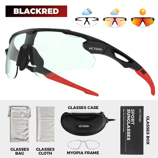Victgoal Photochromic Cycling Sunglasses With UV400 Protection