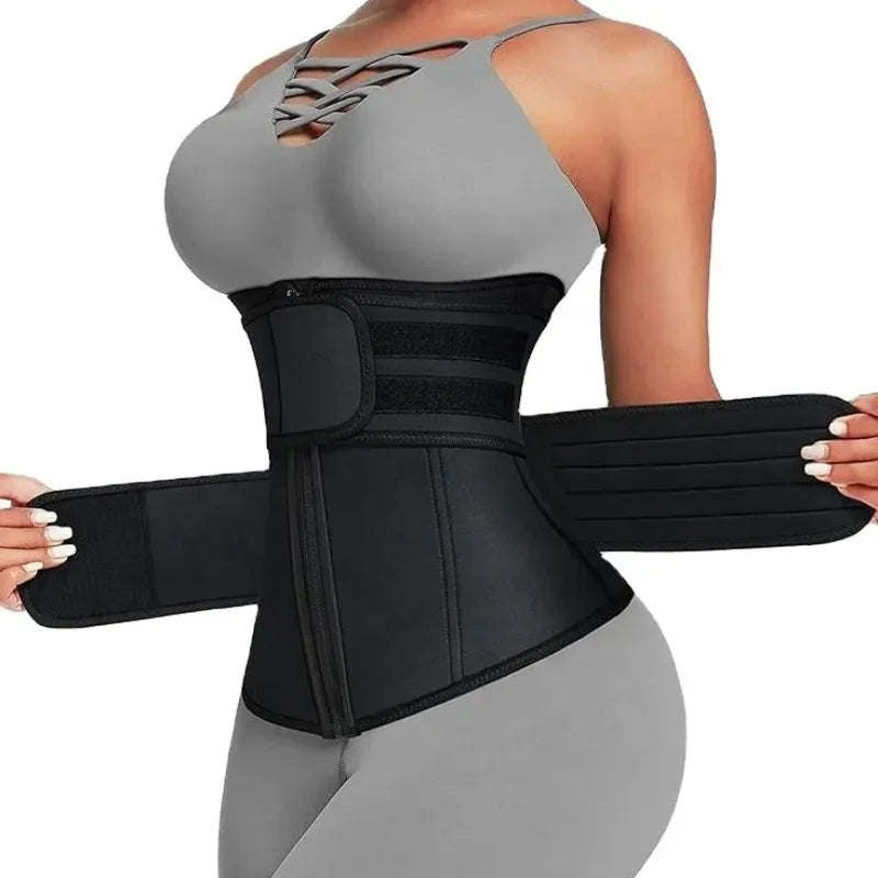 Women Adjustable Neoprene Waist Trainer Corset for Tummy Control