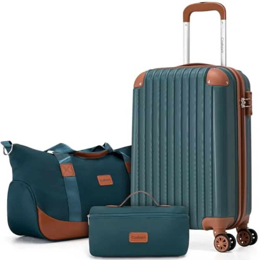 Carry On Luggage Set 3-Piece With Wheels And TSA Lock