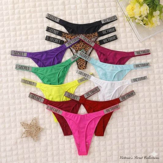 Victoria's Secret Lace Thongs Women Comfortable Breathable Panties