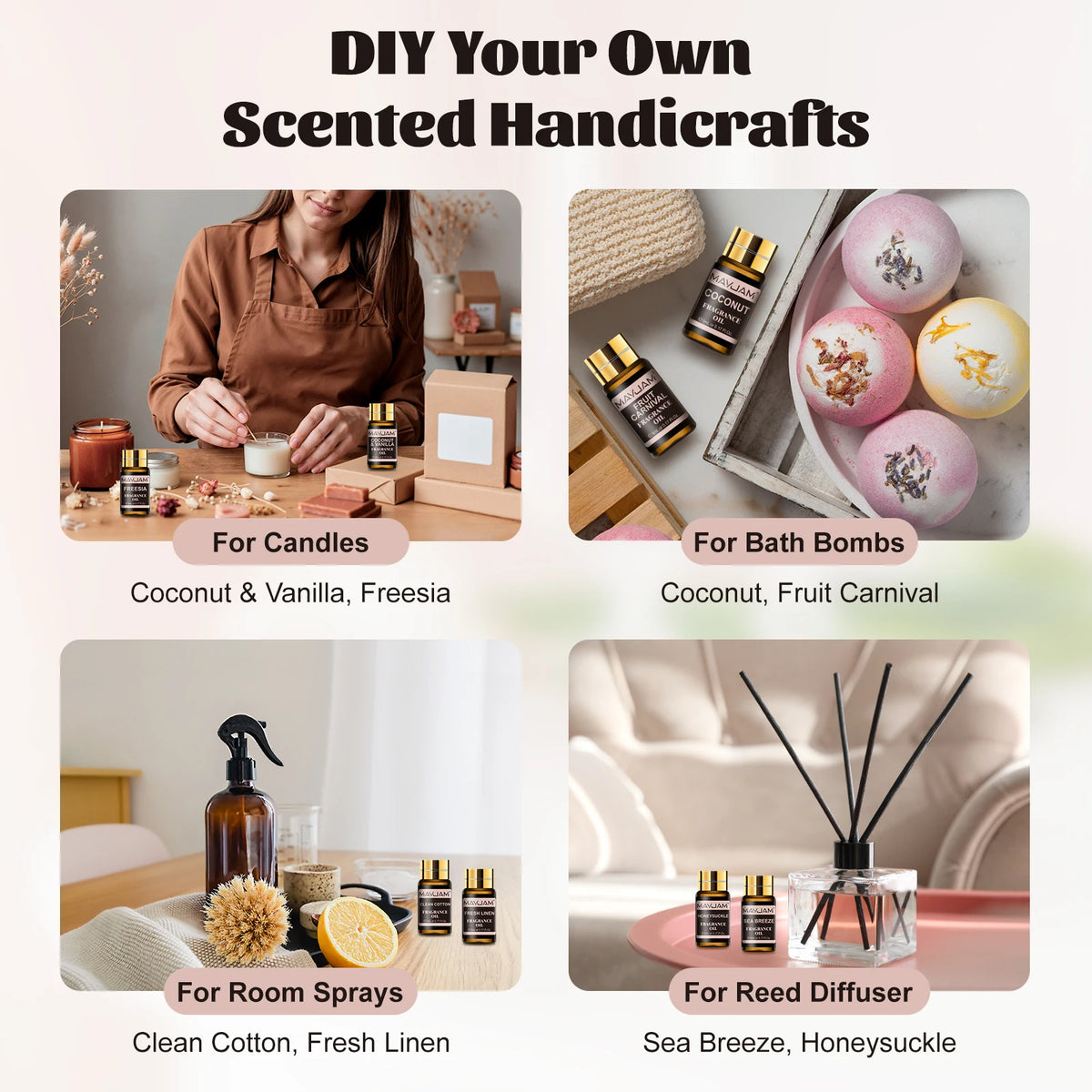 Mayjam Fragrance Oil Collection For Diffuser And Crafts