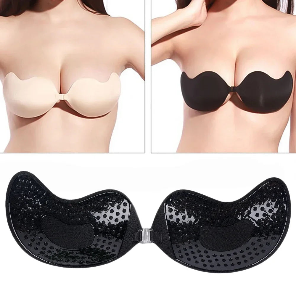 Invisible Strapless Adhesive Bra Seamless Push Up Bralette Women