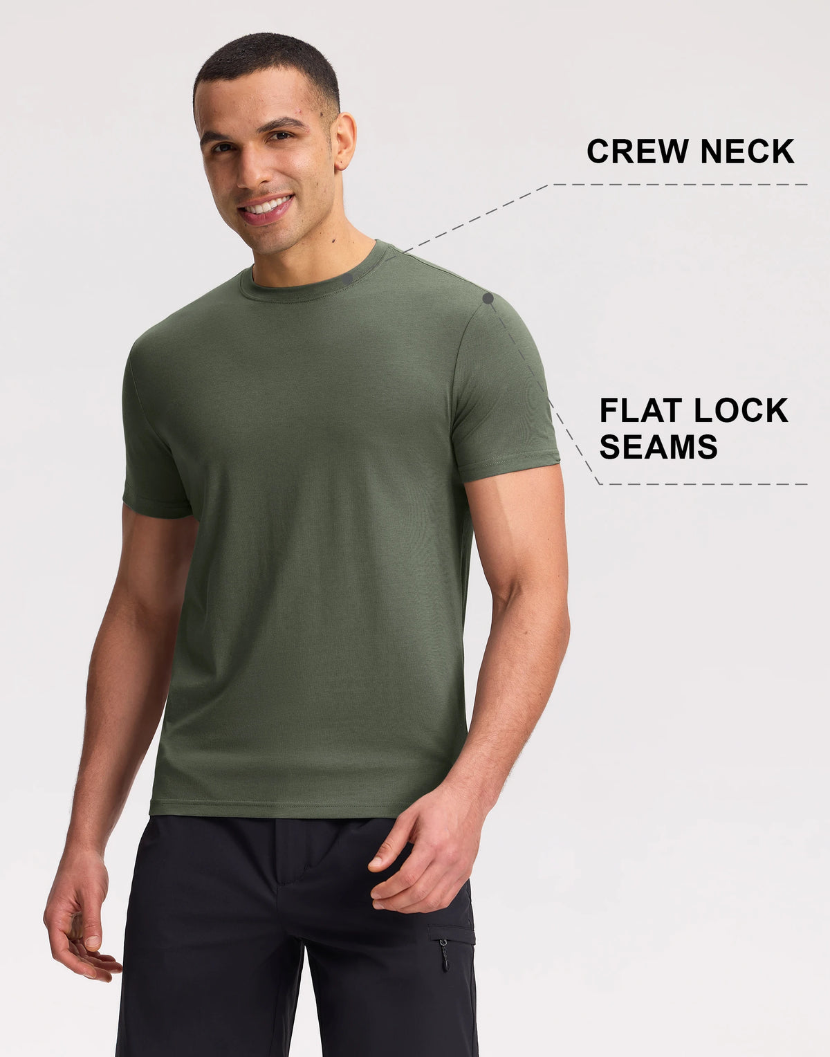 Pioneer Camp Men's Bamboo Viscose Soft Crew Neck T-Shirt