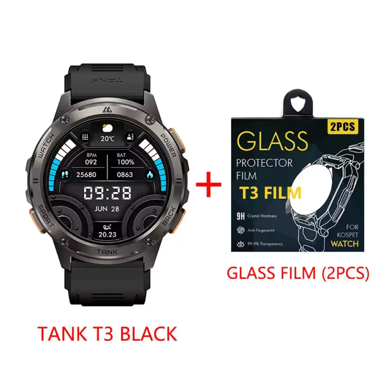 KOSPET TANK T3 Smartwatch Men's With Call And Text