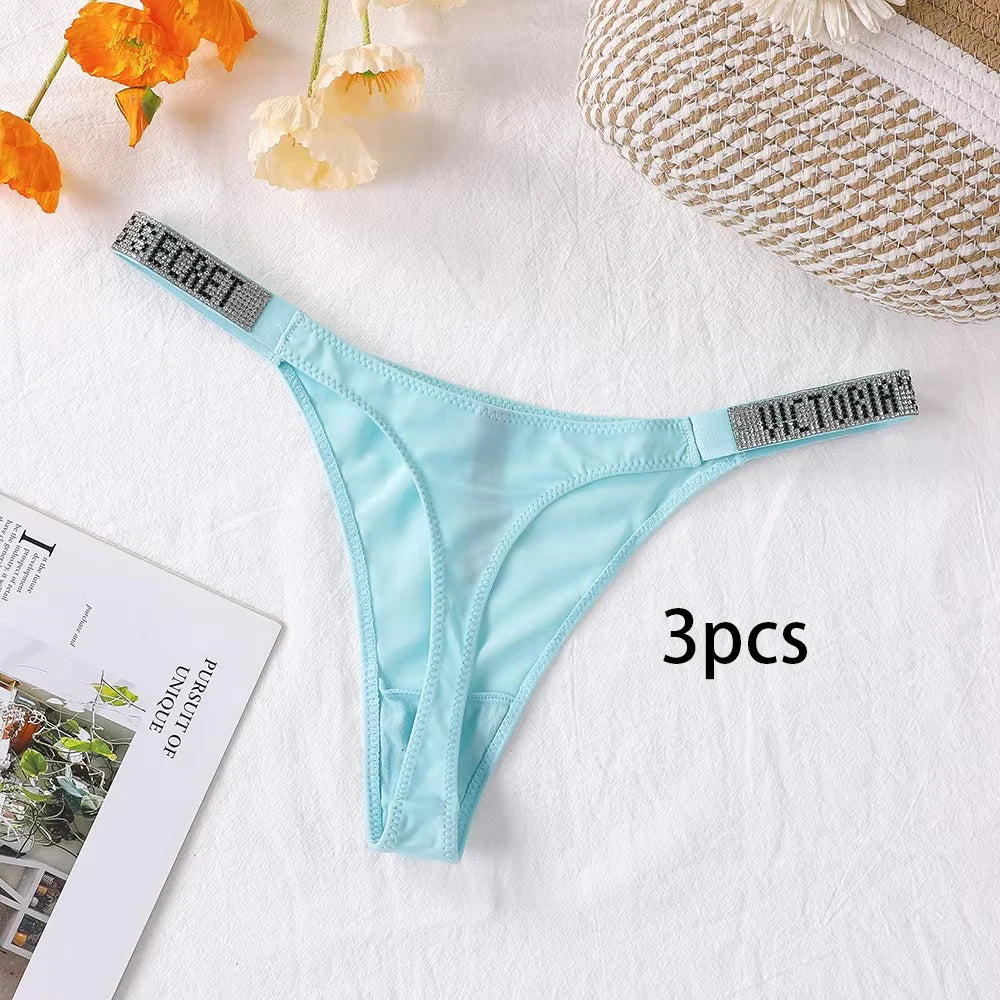 Victoria's Secret Lace Thongs Women Comfortable Breathable Panties
